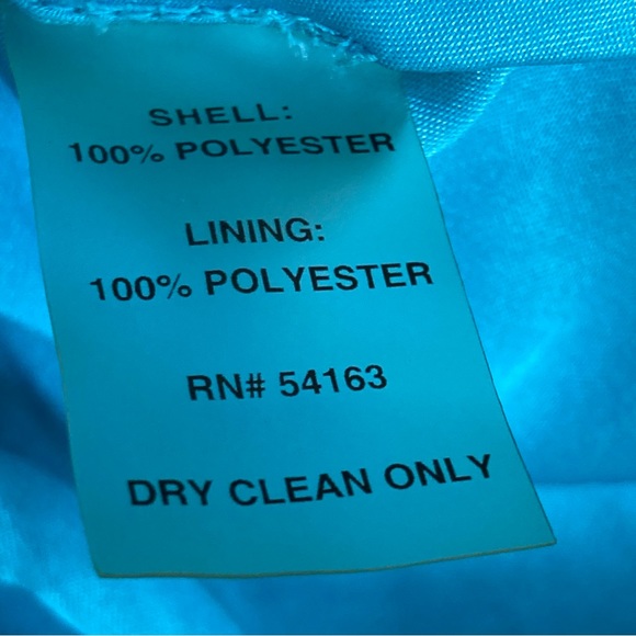 Calvin Klein Sleeveless Pleated Shift Dress Size 10 Turquoise Multicolor Print - Picture 13 of 14